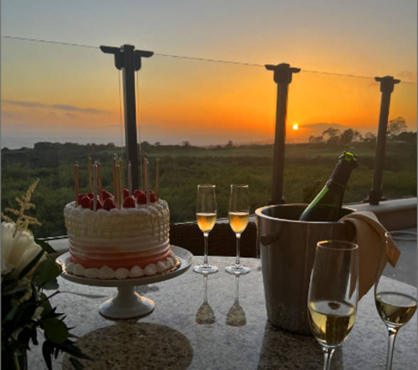 Celebration with cake